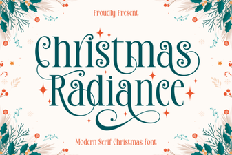 Christmas Radiance Font for Festive Designs