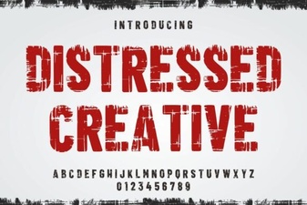 Distressed Fonts for Creative Design & Branding Projects
