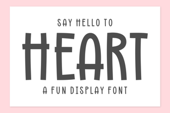 Heart Font Designs for Creative Projects