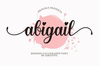 Discover the Abigail Font for Creative Design Projects