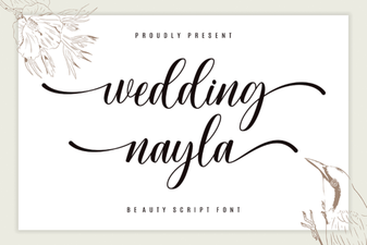 Nayla Wedding Fonts for Elegant Invitations & Decor