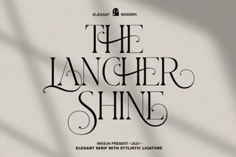 Style Your Projects with Lancher Shine Font